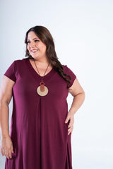 Vestido Laura - Evasê Decote V em Viscolycra - Naguirre Shop