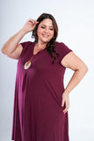 Vestido Laura - Evasê Decote V em Viscolycra - Naguirre Shop