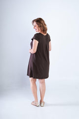 Vestido Laura - Evasê Decote V em Viscolycra - Naguirre Shop