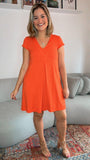 Vestido Laura - Evasê Decote V em Viscolycra - Naguirre Shop