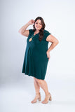 Vestido Laura - Evasê Decote V em Viscolycra - Naguirre Shop