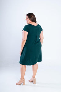 Vestido Laura - Evasê Decote V em Viscolycra - Naguirre Shop