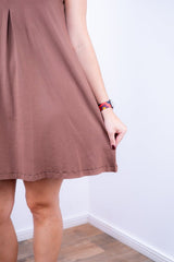 Vestido Laura - Evasê Decote V em Viscolycra - Naguirre Shop