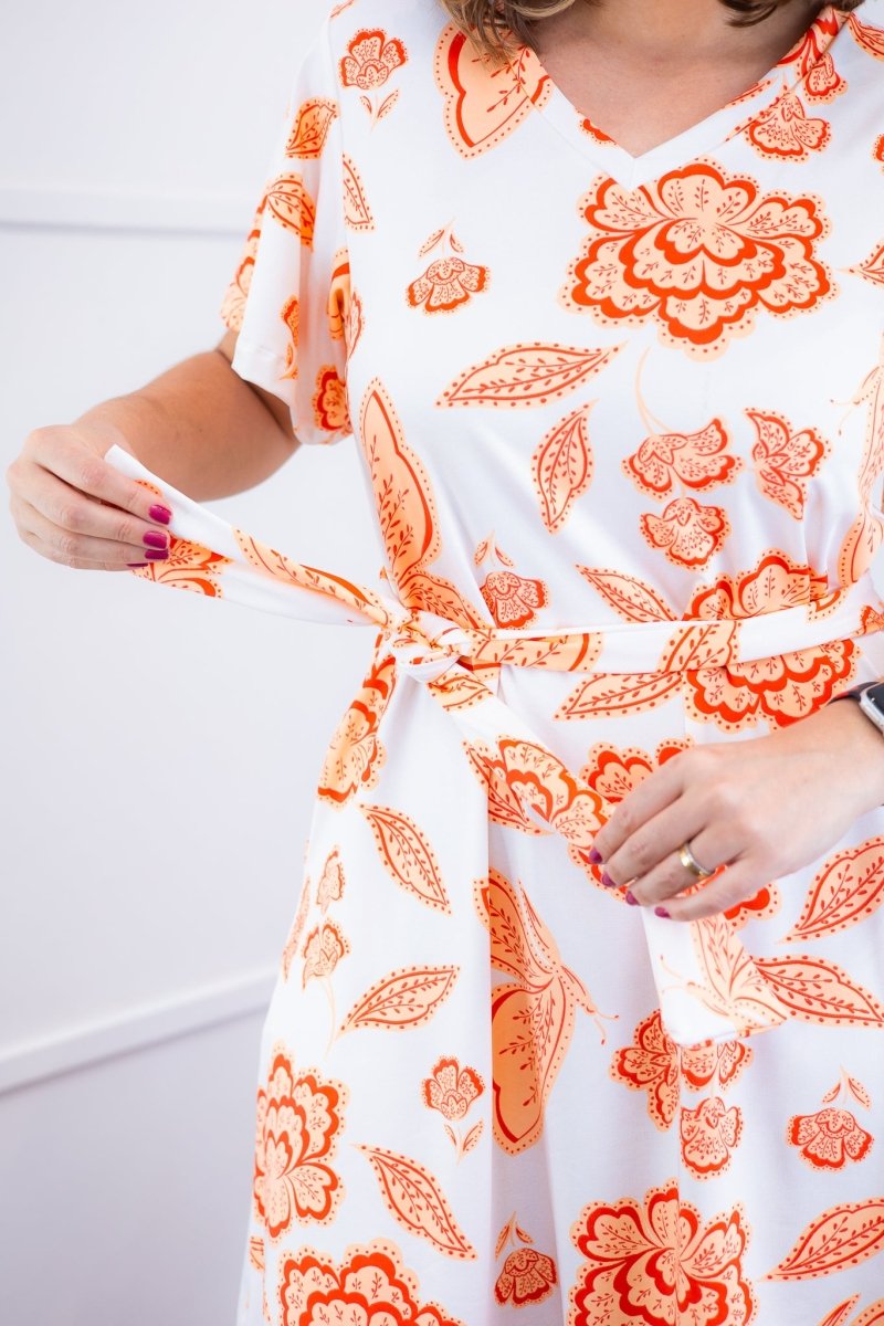 Vestido Letícia – Midi com Gola V em Malha Confort Deluxe - Naguirre Shop