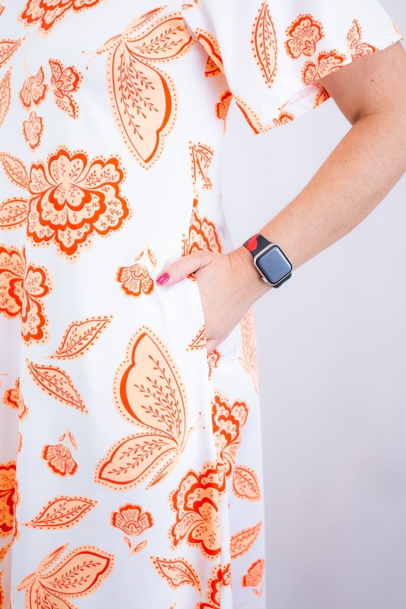 Vestido Letícia – Midi com Gola V em Malha Confort Deluxe - Naguirre Shop