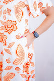 Vestido Letícia – Midi com Gola V em Malha Confort Deluxe - Naguirre Shop