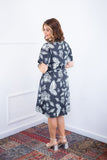 Vestido Letícia – Midi com Gola V em Malha Confort Deluxe - Naguirre Shop