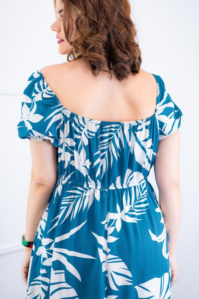 Vestido Longo Cecília – Manga Ciganinha em Viscolinho com Bolsos Laterais - Naguirre Shop