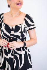 Vestido Longo Cecília – Manga Ciganinha em Viscolinho com Bolsos Laterais - Naguirre Shop