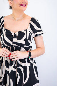 Vestido Longo Cecília – Manga Ciganinha em Viscolinho com Bolsos Laterais - Naguirre Shop