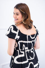 Vestido Longo Cecília – Manga Ciganinha em Viscolinho com Bolsos Laterais - Naguirre Shop
