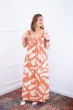 Vestido Longo Cecília – Manga Ciganinha em Viscolinho com Bolsos Laterais - Naguirre Shop