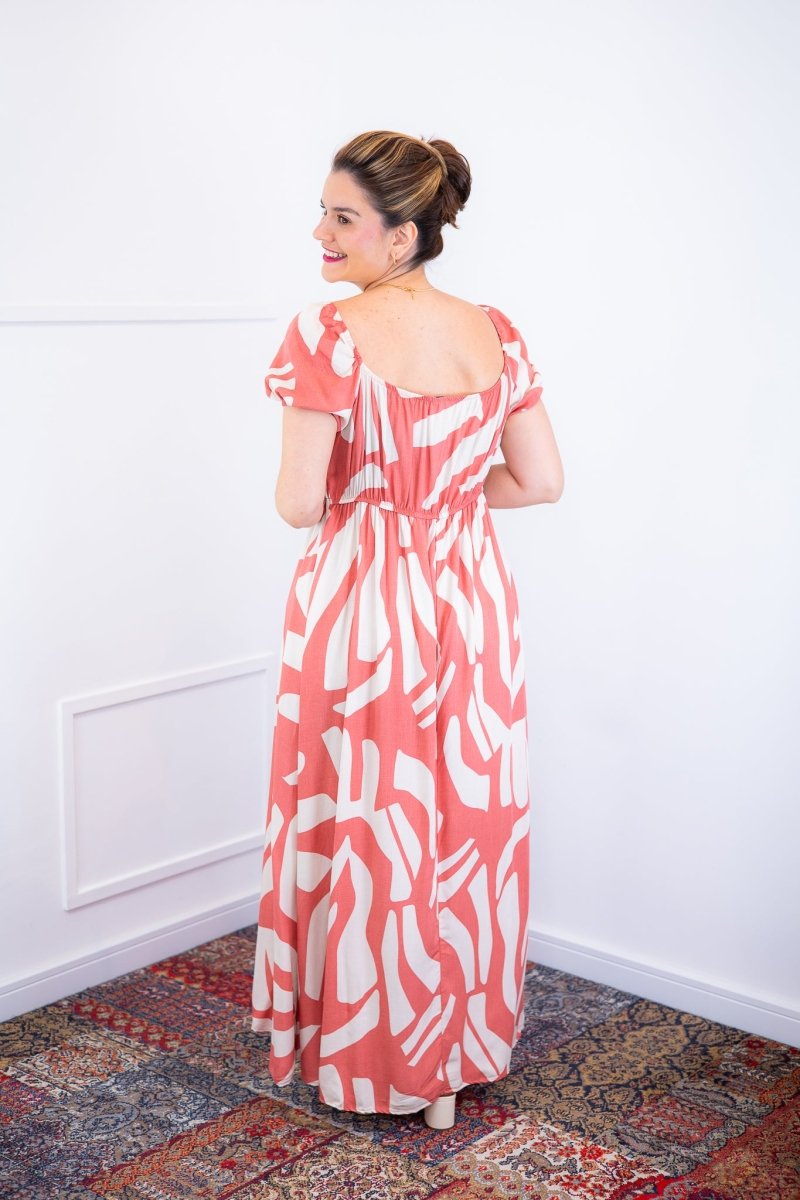 Vestido Longo Cecília – Manga Ciganinha em Viscolinho com Bolsos Laterais - Naguirre Shop