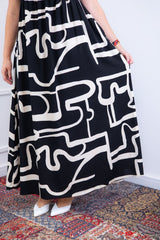 Vestido Longo Cecília – Manga Ciganinha em Viscolinho com Bolsos Laterais - Naguirre Shop