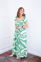 Vestido Longo Cecília – Manga Ciganinha em Viscolinho com Bolsos Laterais - Naguirre Shop