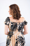 Vestido Longo Cecília – Manga Ciganinha em Viscolinho com Bolsos Laterais - Naguirre Shop