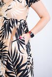 Vestido Longo Cecília – Manga Ciganinha em Viscolinho com Bolsos Laterais - Naguirre Shop