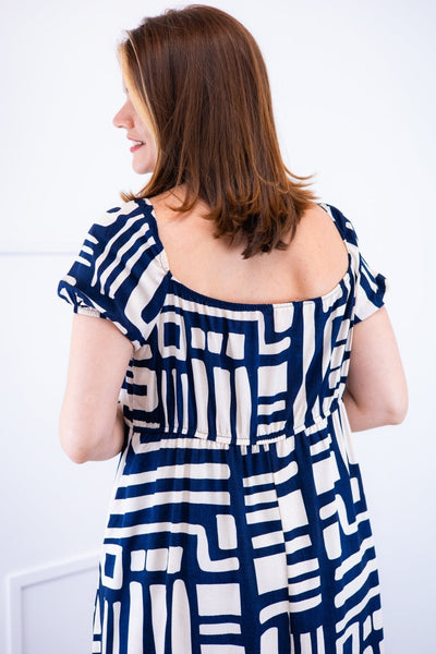 Vestido Longo Cecília – Manga Ciganinha em Viscolinho com Bolsos Laterais - Naguirre Shop