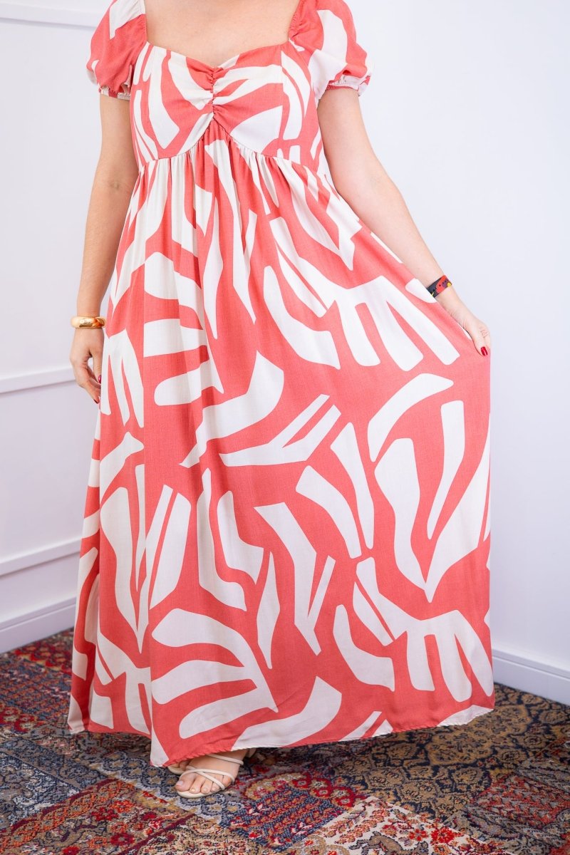 Vestido Longo Cecília – Manga Ciganinha em Viscolinho com Bolsos Laterais - Naguirre Shop