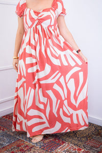 Vestido Longo Cecília – Manga Ciganinha em Viscolinho com Bolsos Laterais - Naguirre Shop