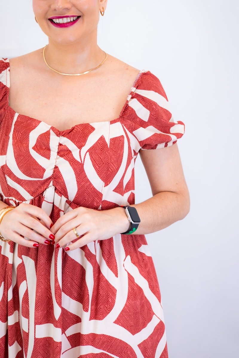 Vestido Longo Cecília – Manga Ciganinha em Viscolinho com Bolsos Laterais - Naguirre Shop