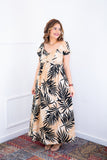 Vestido Longo Cecília – Manga Ciganinha em Viscolinho com Bolsos Laterais - Naguirre Shop