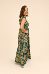 Vestido Longo Ciganinha com Lastex Estilo Boho Bali - Naguirre Shop