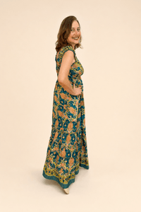 Vestido Longo Ciganinha com Lastex Estilo Boho Bali - Naguirre Shop