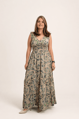 Vestido Longo Ciganinha com Lastex Estilo Boho Bali - Naguirre Shop