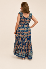Vestido Longo Ciganinha com Lastex Estilo Boho Bali - Naguirre Shop