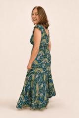 Vestido Longo Ciganinha com Lastex Estilo Boho Bali - Naguirre Shop