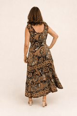 Vestido Longo Ciganinha com Lastex Estilo Boho Bali - Naguirre Shop
