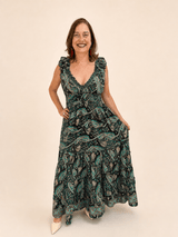 Vestido Longo Ciganinha com Lastex Estilo Boho Bali - Naguirre Shop