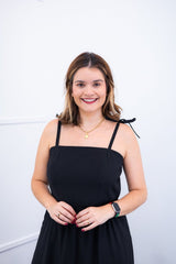 Vestido Longo Luísa – Alça Ajustável em Viscose Marrant com Fenda Lateral - Naguirre Shop