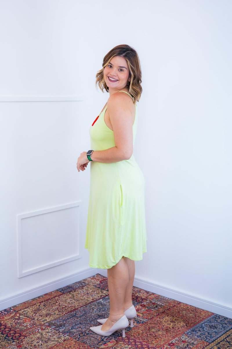 Vestido Lótus - Midi de Alcinhas em Viscolycra - Naguirre Shop