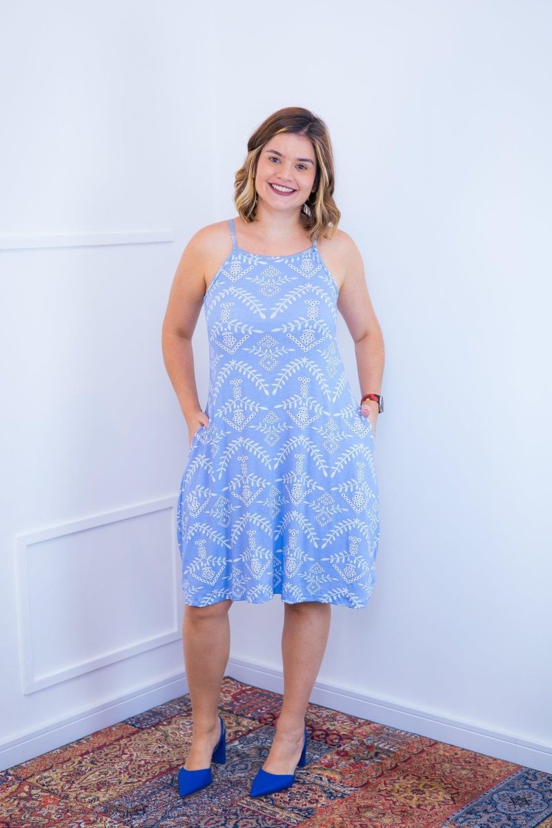 Vestido Lótus - Midi de Alcinhas em Viscolycra - Naguirre Shop