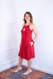 Vestido Lótus - Midi de Alcinhas em Viscolycra - Naguirre Shop