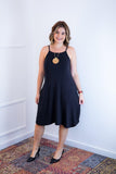 Vestido Lótus - Midi de Alcinhas em Viscolycra - Naguirre Shop