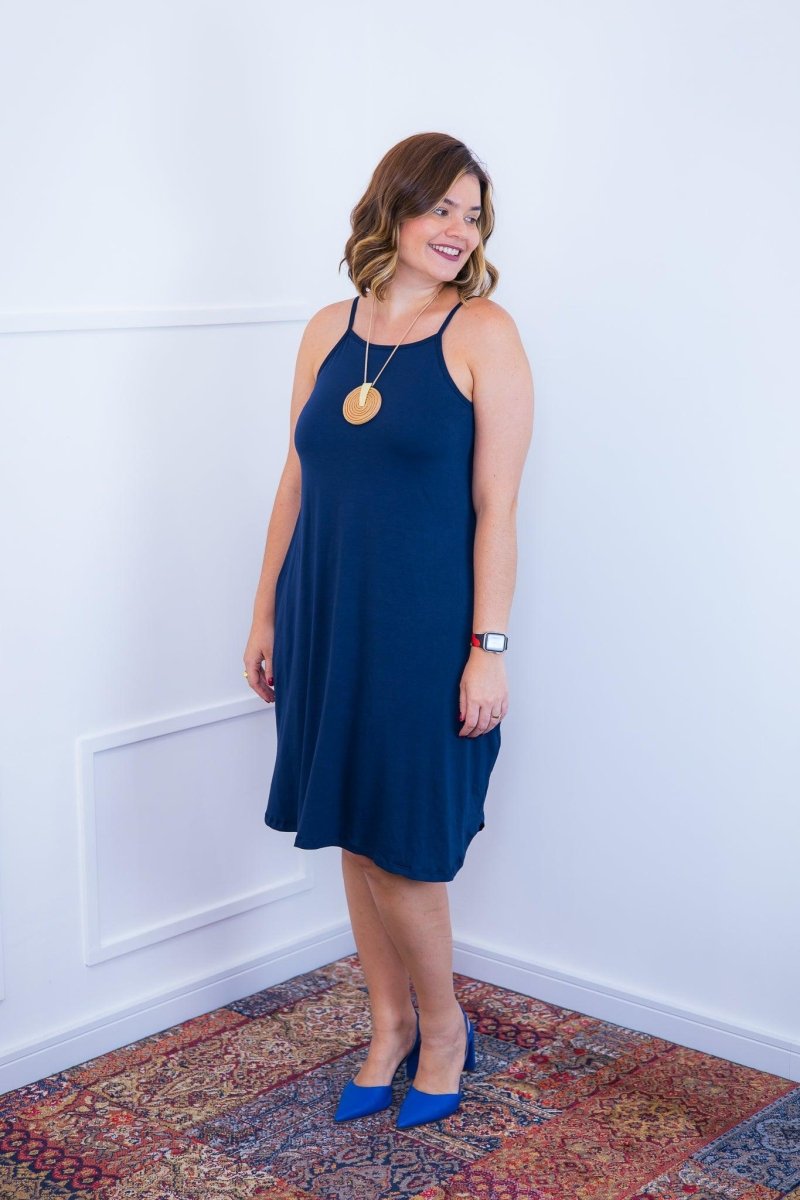Vestido Lótus - Midi de Alcinhas em Viscolycra - Naguirre Shop