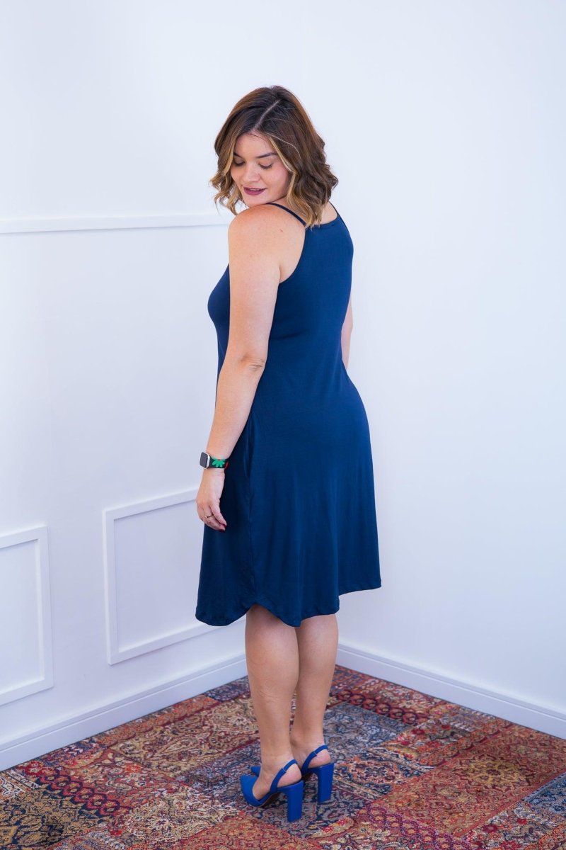Vestido Lótus - Midi de Alcinhas em Viscolycra - Naguirre Shop