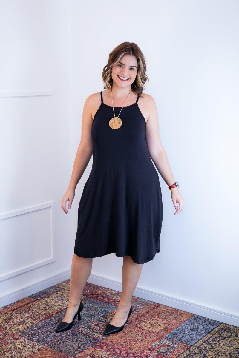 Vestido Lótus - Midi de Alcinhas em Viscolycra - Naguirre Shop