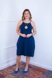 Vestido Lótus - Midi de Alcinhas em Viscolycra - Naguirre Shop