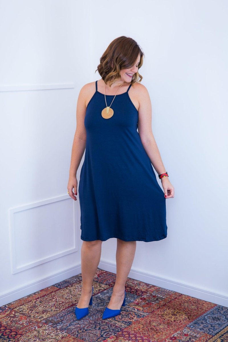 Vestido Lótus - Midi de Alcinhas em Viscolycra - Naguirre Shop