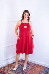 Vestido Lótus - Midi de Alcinhas em Viscolycra - Naguirre Shop