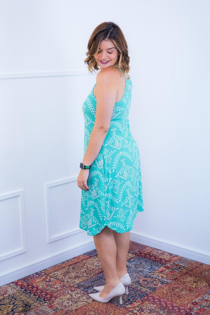 Vestido Lótus - Midi de Alcinhas em Viscolycra - Naguirre Shop