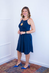 Vestido Lótus - Midi de Alcinhas em Viscolycra - Naguirre Shop