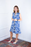 Vestido Luana – Evasê com Gola Padre e Bolsos em Crepe - Naguirre Shop