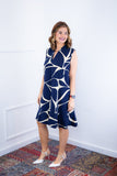 Vestido Luana – Evasê com Gola Padre e Bolsos em Crepe - Naguirre Shop
