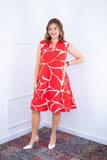 Vestido Luana – Evasê com Gola Padre e Bolsos em Crepe - Naguirre Shop