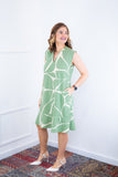 Vestido Luana – Evasê com Gola Padre e Bolsos em Crepe - Naguirre Shop